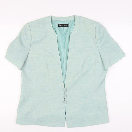 Jacques Vert Women's Green Suit Jacket Size 16