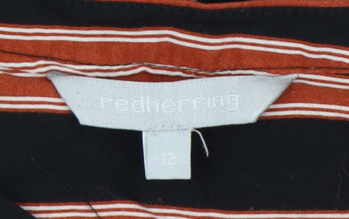 Red Herring Women's Striped Shirt Dress - Size 12