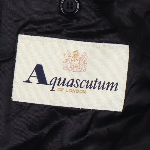 Aquascutum Men's Black Striped Blazer 40R