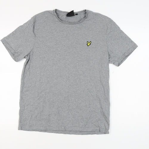 Lyle & Scott Men's Grey Cotton T-Shirt, Size M