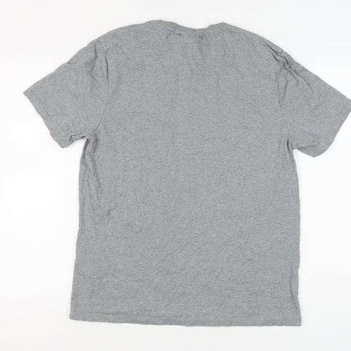 Lyle & Scott Men's Grey Cotton T-Shirt, Size M