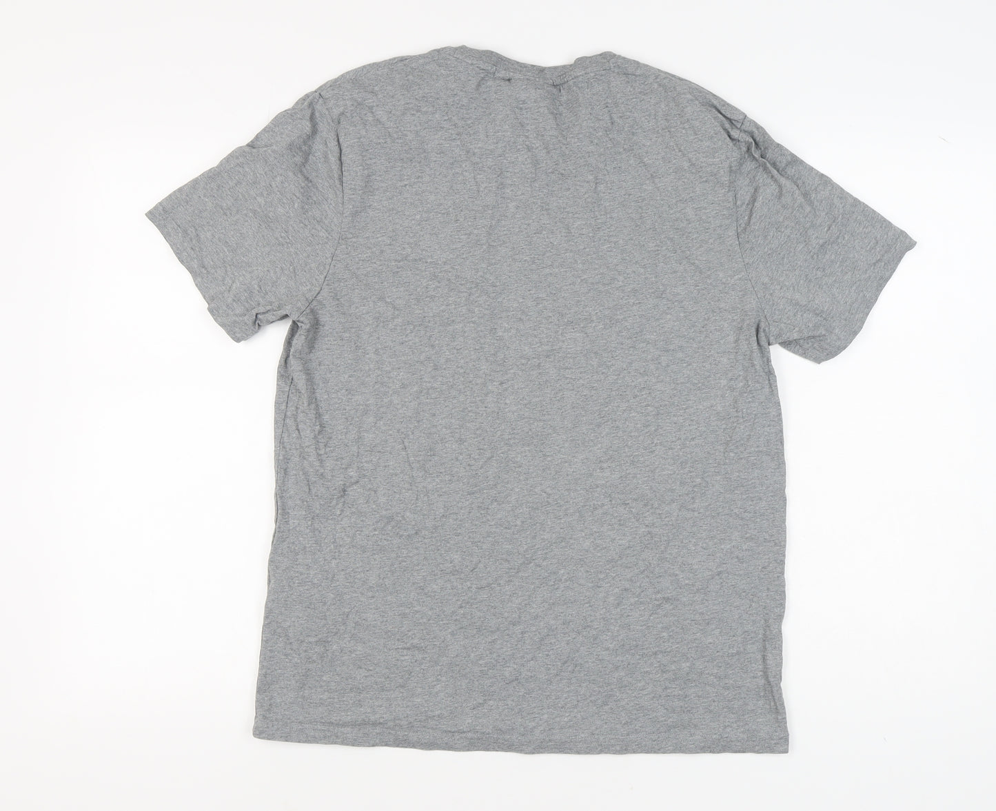 Lyle & Scott Men's Grey Cotton T-Shirt, Size M