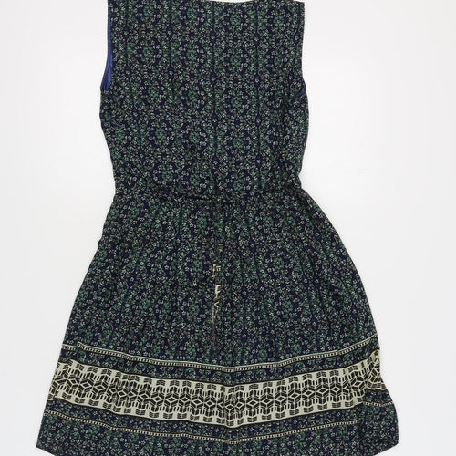 Tenki Women's Blue A-Line Dress, Size 12, Casual Style