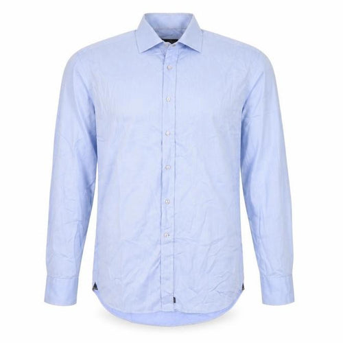 David Saddler Men's Blue XL Dress Shirt Classic