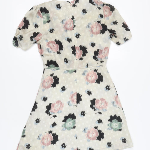 Topshop Women's Multicoloured A-Line Dress Size 8
