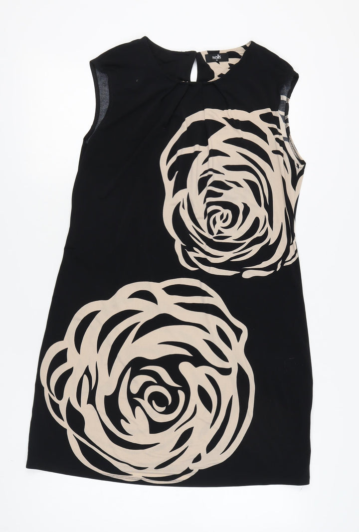 Wallis Women’s Black Sleeveless Dress M