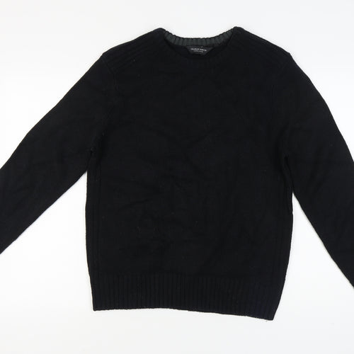 Charles Norton Men's Black L Pullover Jumper, Crew Neck