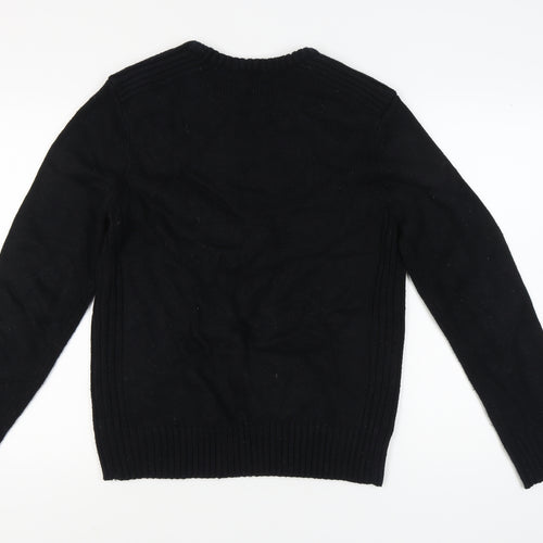 Charles Norton Men's Black L Pullover Jumper, Crew Neck