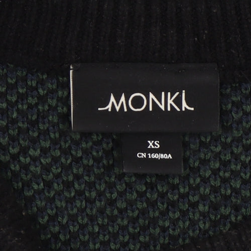 Monki Women's Multicoloured Plaid Acrylic Pullover XS