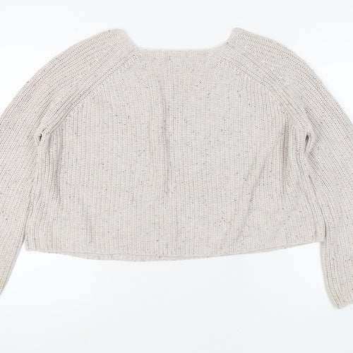 H&M Women’s Ivory Knit Jumper, Size M, Casual Wear