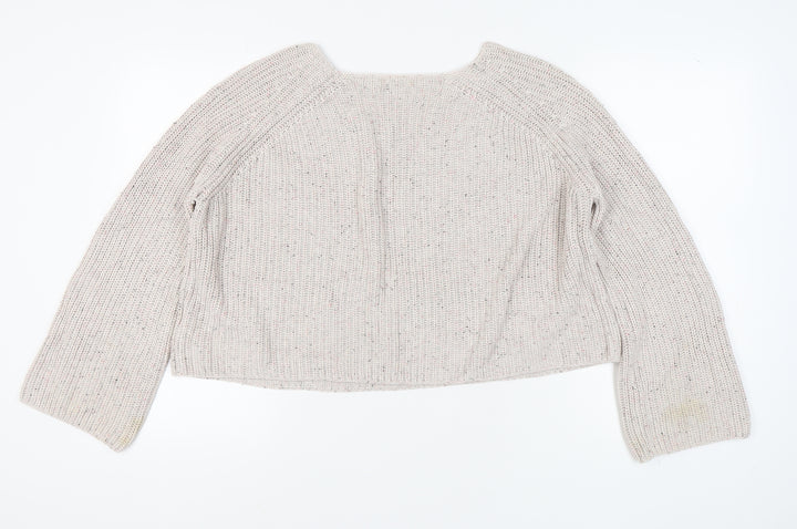 H&M Women’s Ivory Knit Jumper, Size M, Casual Wear