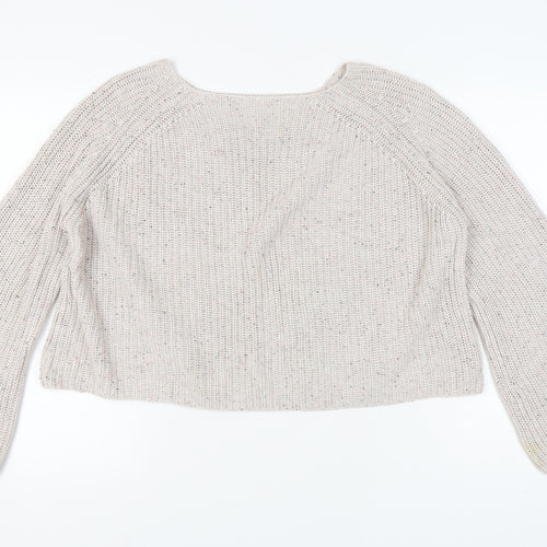 H&M Women’s Ivory Knit Jumper, Size M, Casual Wear