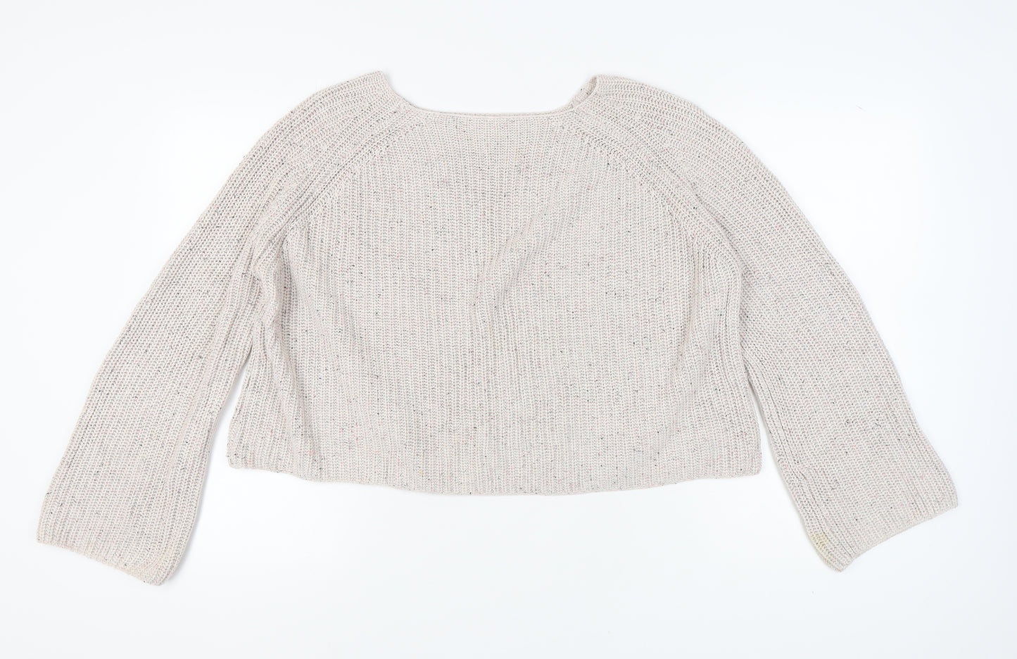 H&M Women’s Ivory Knit Jumper, Size M, Casual Wear