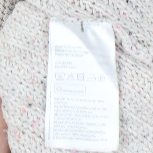 H&M Women’s Ivory Knit Jumper, Size M, Casual Wear
