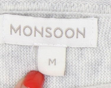 Monsoon Women's Grey Pullover Jumper, Size M