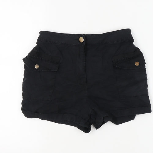 River Island Women's Black Utility Shorts
