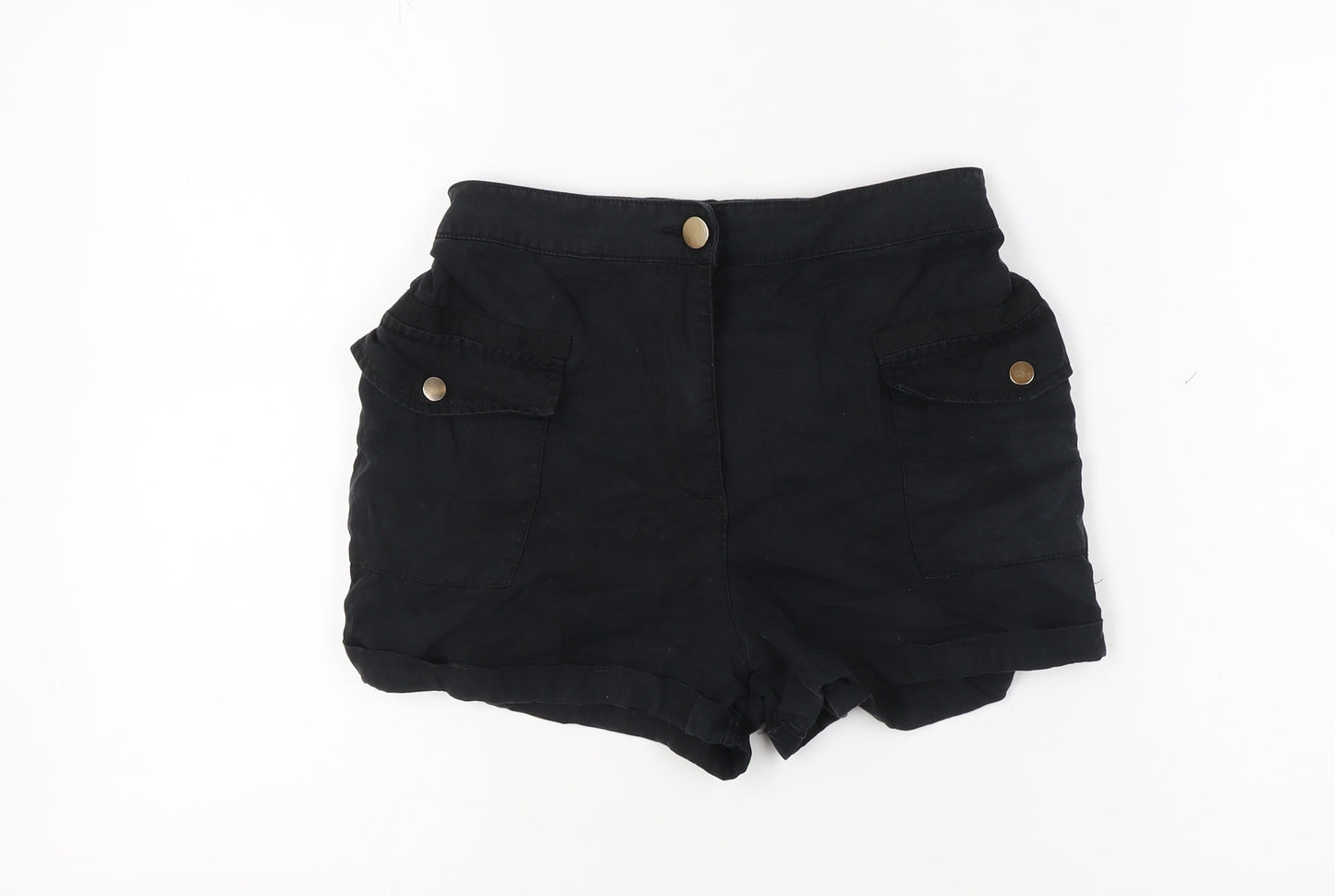 River Island Women's Black Utility Shorts