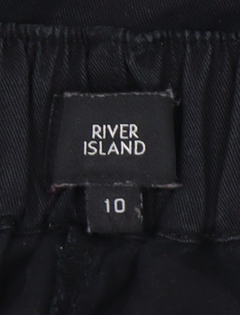 River Island Women's Black Utility Shorts