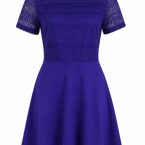 Dorothy Perkins Women's Blue Fit & Flare Dress Size 10