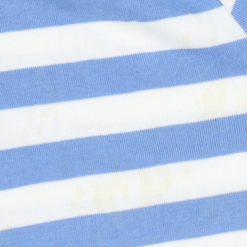 Esprit Women's Blue Stripe Wrap T-Shirt, Size L