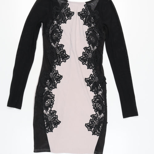 Feel America Women's Black Bodycon Party Dress - Size 8