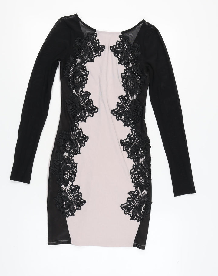 Feel America Women's Black Bodycon Party Dress - Size 8