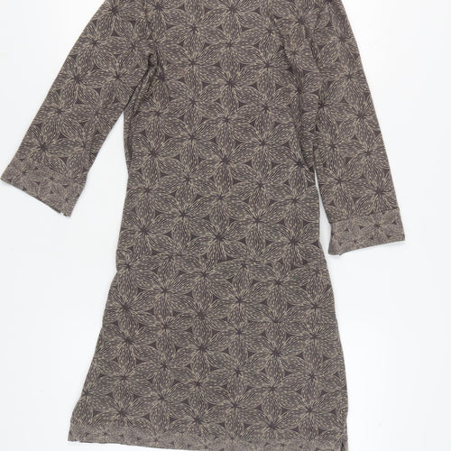 White Stuff Women's Brown Geometric Dress Size 10