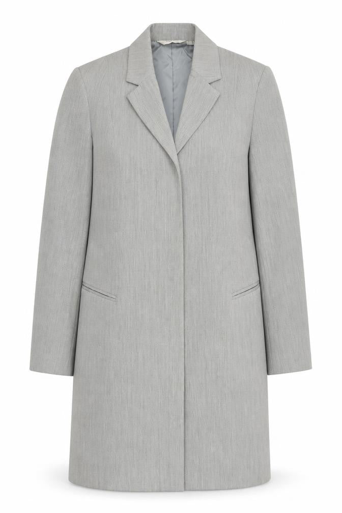 Front view of Next Women’s Grey Long Blazer, size UK 10