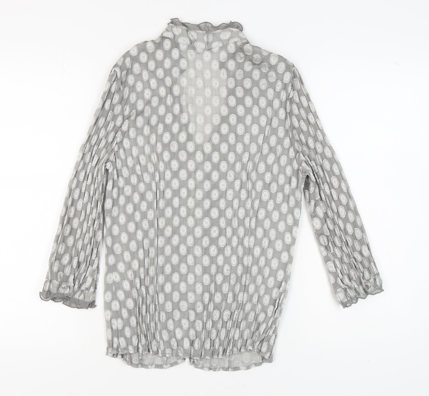 Marks and Spencer Women's Grey Polka Dot Blouse Size 12