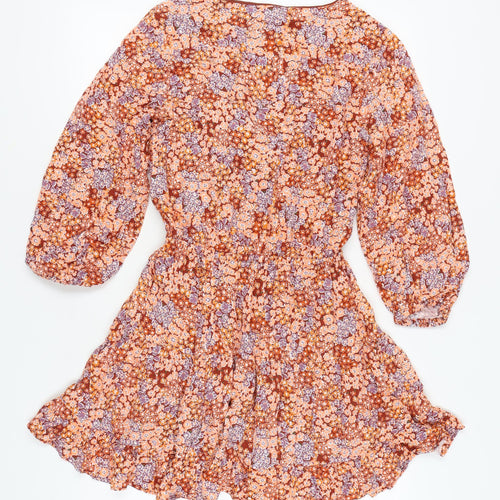L*SPACE Women's Multicoloured Mini Dress M - Floral Bohemian Style