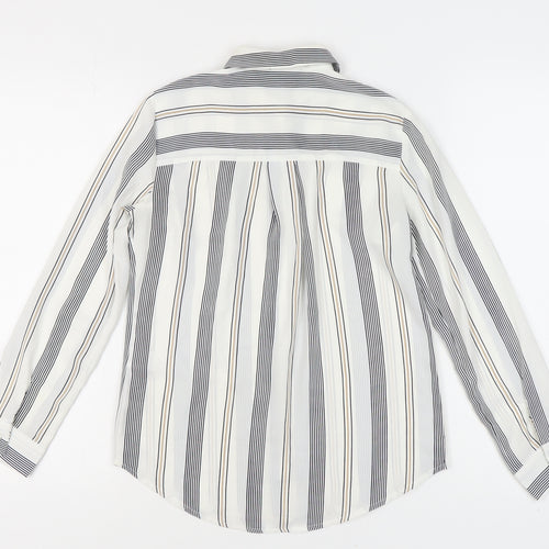 New Look Women's Petite Striped Button-Up Shirt