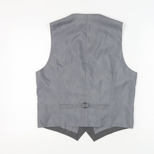 Marks & Spencer Men's Grey Waistcoat 38R Polyester Blend