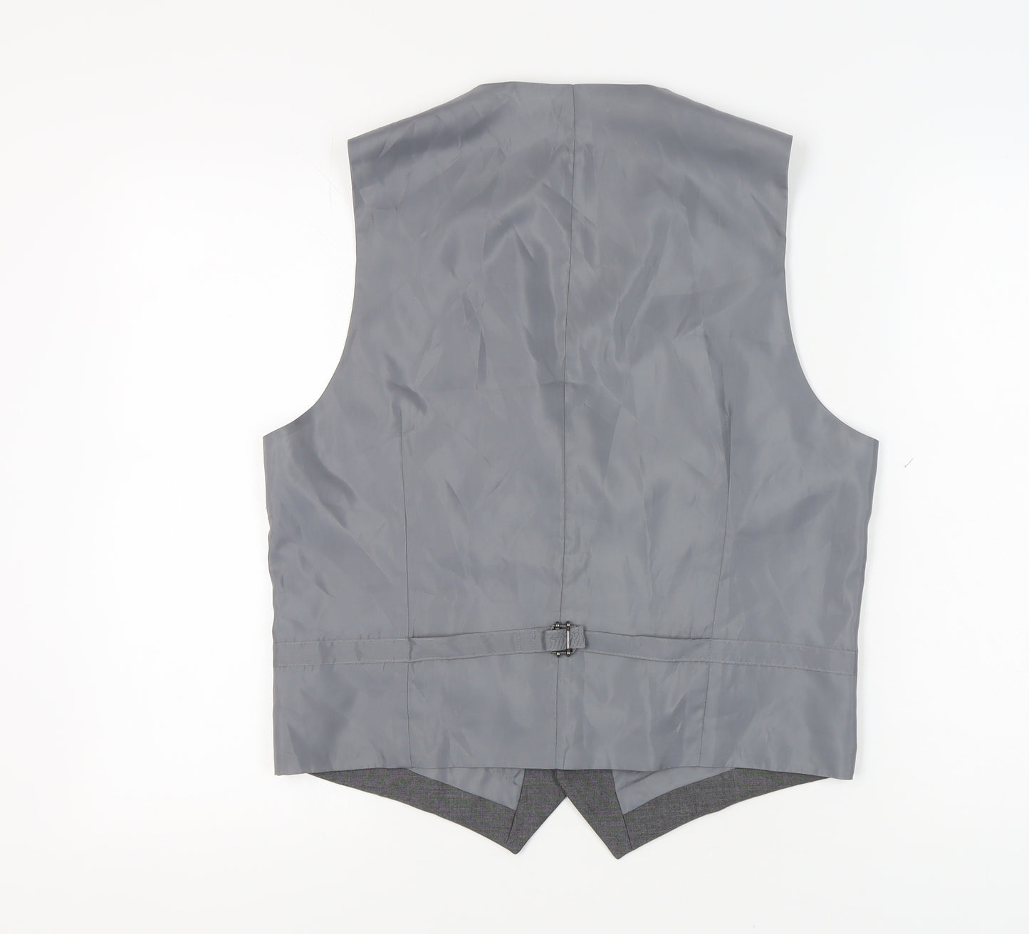 Marks & Spencer Men's Grey Waistcoat 38R Polyester Blend