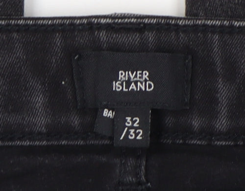 River Island Men's Black Skinny Jeans - Size 32 Slim Fit