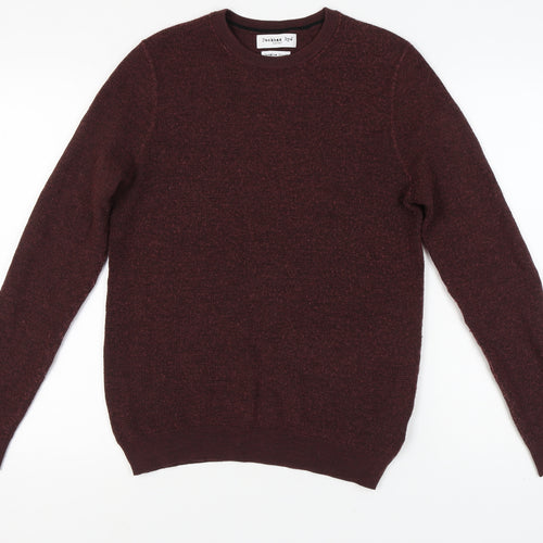 Peckham Rye Men's Brown Knit Pullover Jumper M