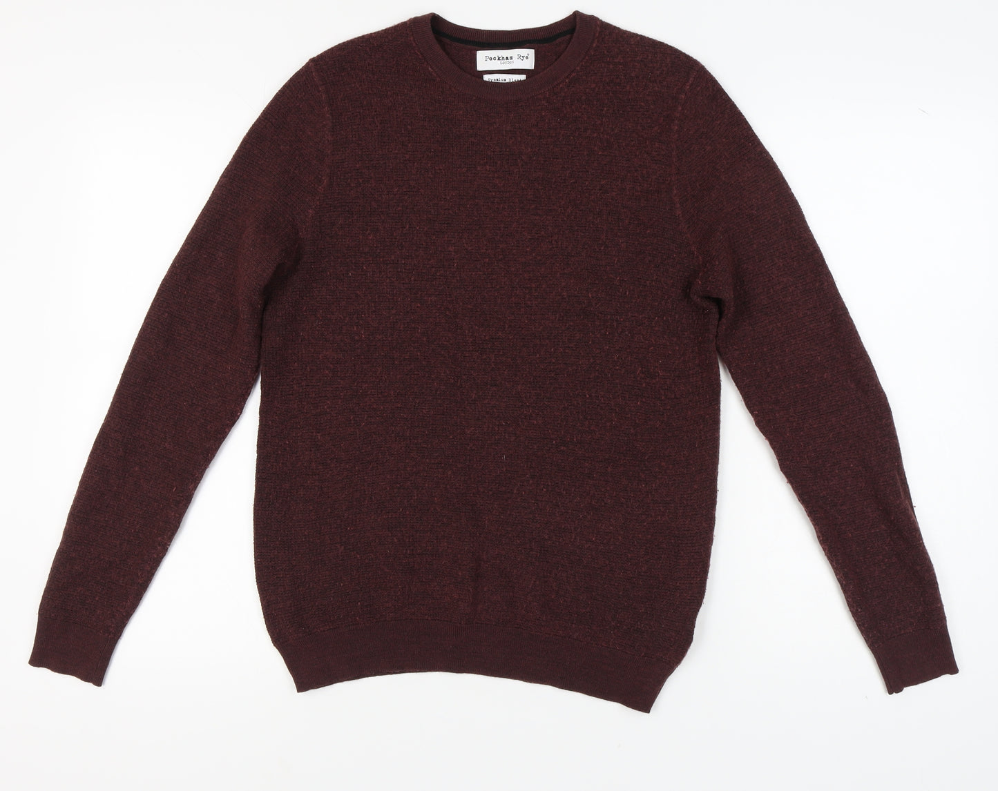 Peckham Rye Men's Brown Knit Pullover Jumper M