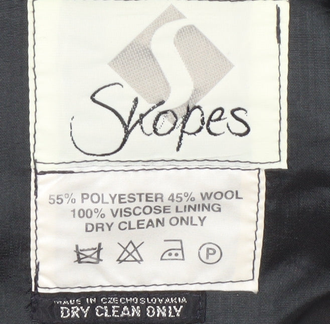 Skopes Black Men's Formal Jacket Blazer Size 46