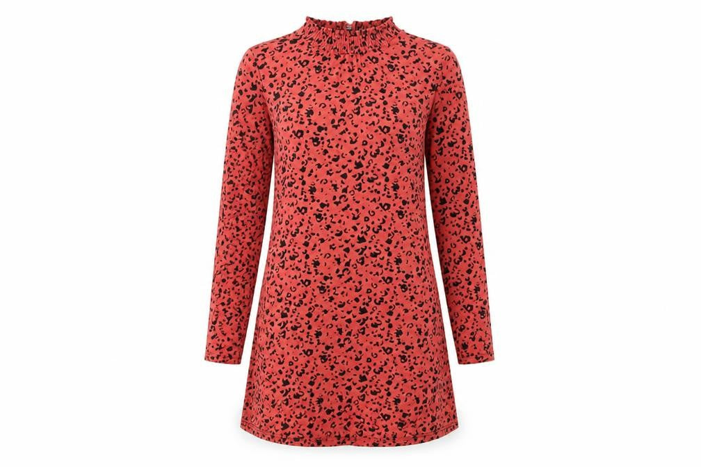 Front view of Marks & Spencer Women's Multicoloured Long Sleeve Dress