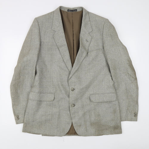 Brook Taverner Men's Grey Tweed Blazer 44 Regular