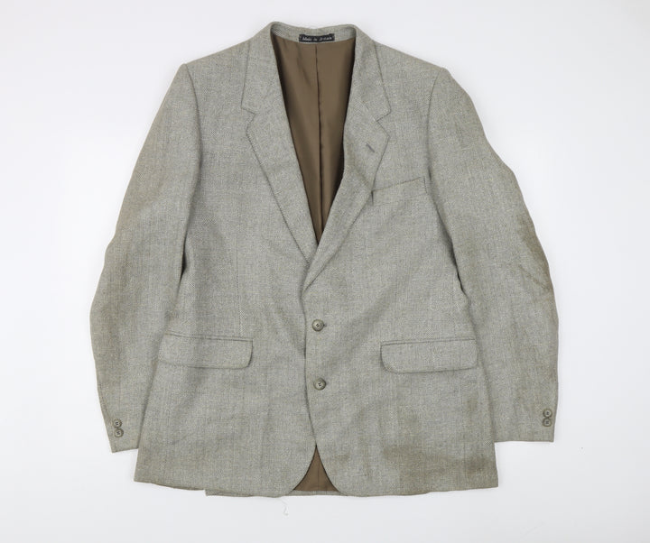 Brook Taverner Men's Grey Tweed Blazer 44 Regular