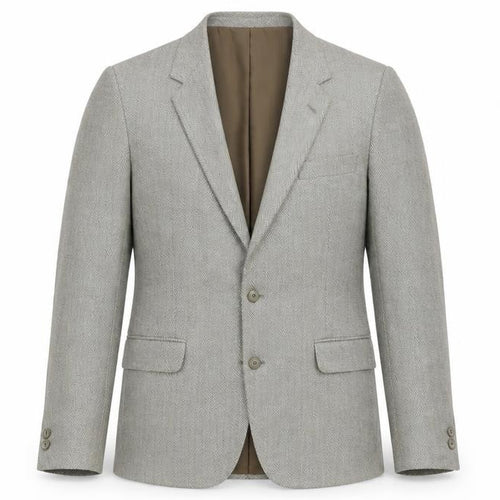 Brook Taverner Men's Grey Tweed Blazer 44 Regular