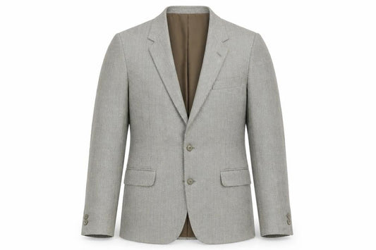 Brook Taverner Men's Grey Tweed Blazer 44 Regular