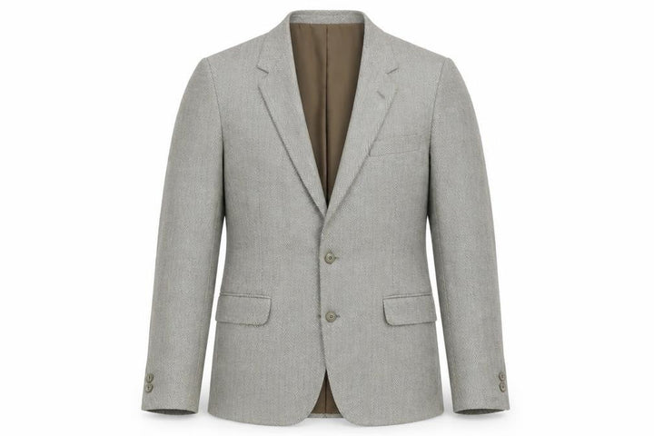 Brook Taverner Men's Grey Tweed Blazer 44 Regular
