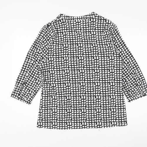 Debenhams Women's Black Tunic Blouse Size 16