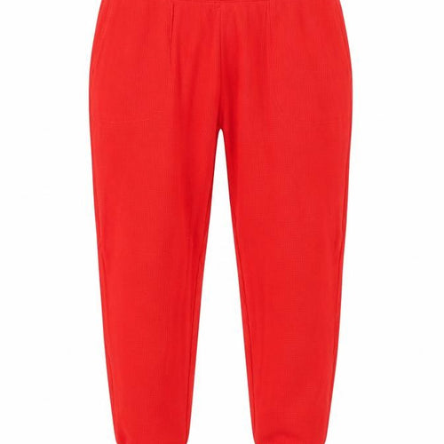 J.Crew Women's Red Joggers, Size M - Casual Knit Trousers