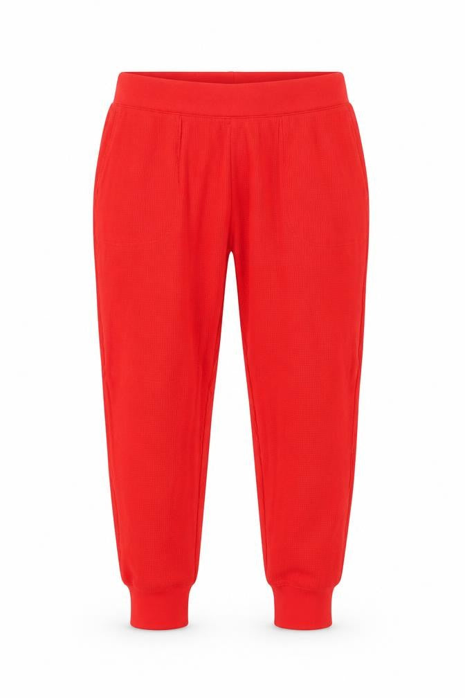 J.Crew Women's Red Joggers, Size M - Casual Knit Trousers