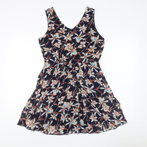 Jasmine Women's Multicoloured Floral A-Line Dress - Size 10