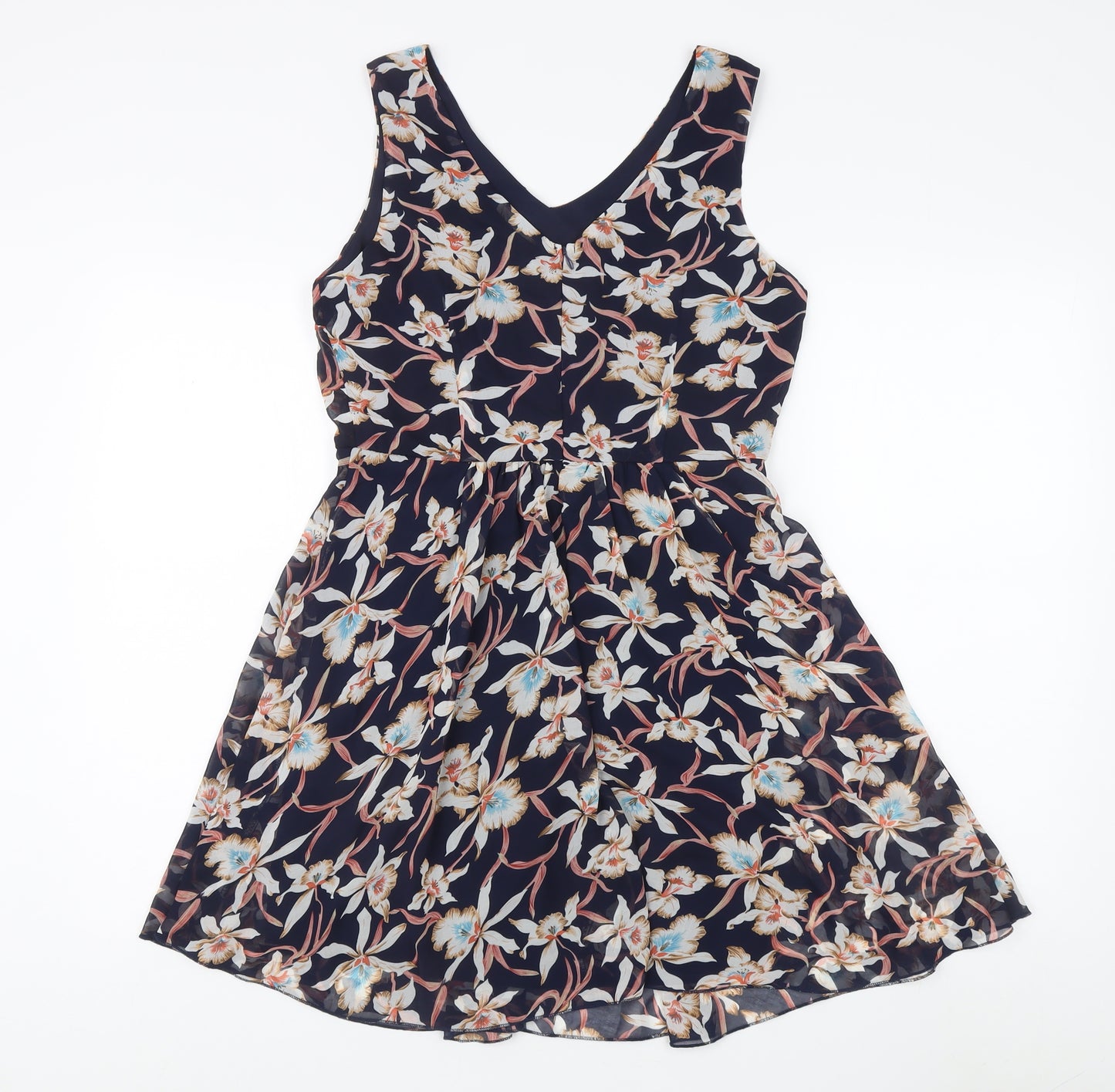 Jasmine Women's Multicoloured Floral A-Line Dress - Size 10