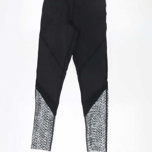 Dare 2b Women's Black Slim Fit Geometric Leggings Size 8