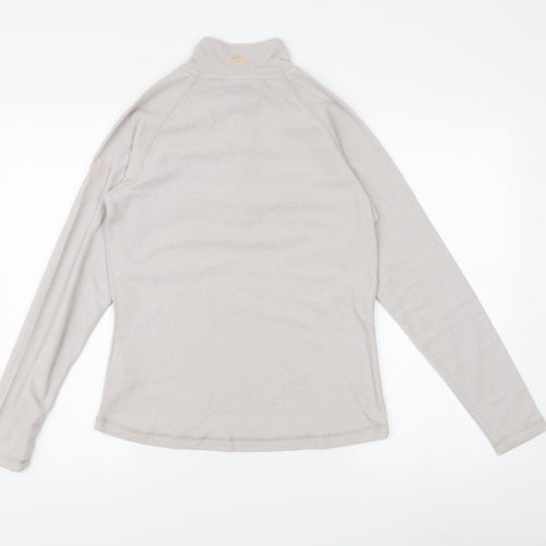 Trespass Women's Beige Zip Fleece High Neck Size 10